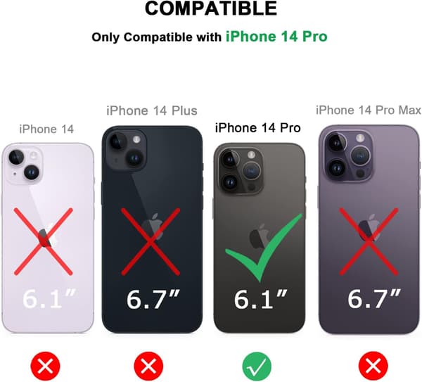 SILIKONE ETUI BLÅ GLAS 9H TIL APPLE IPHONE 14 PRO A2890 A2650
