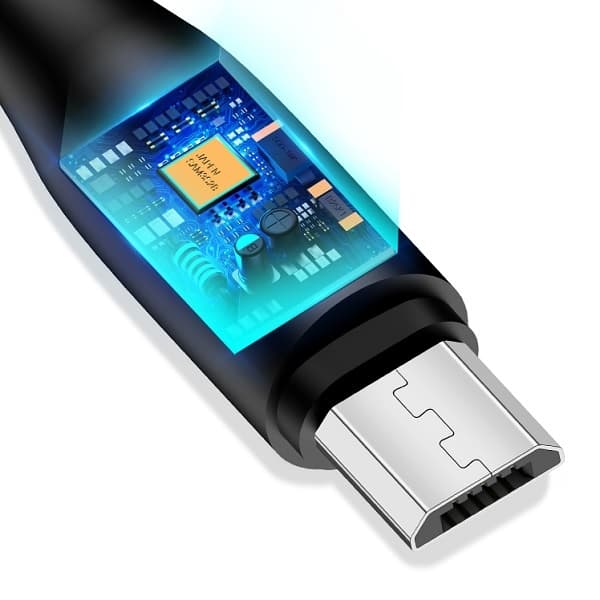 USAMS Kabel U18 microUSB 2A Fast Charge1m sort/sort SJ268USB01 (US-SJ268)