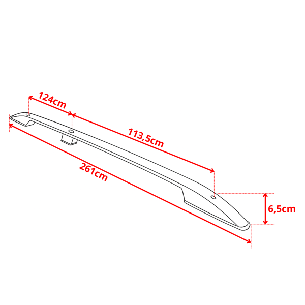 Kattotelineet FORD TRANSIT CUSTOM LONG vuosilta 2012-2023