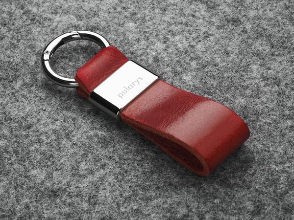 HOBBY pung med Nomad lædernøglering, rød