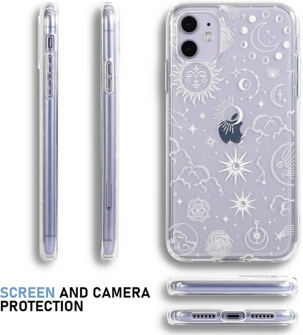 ETUI TIL APPLE IPHONE 11 6,1" MASSIV SILIKONE CLEAR BACK SKY