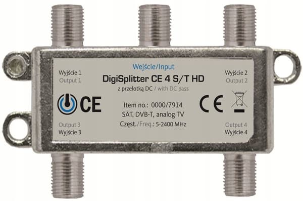 Aktiv antennesplitter CE 4 S/T HD 4