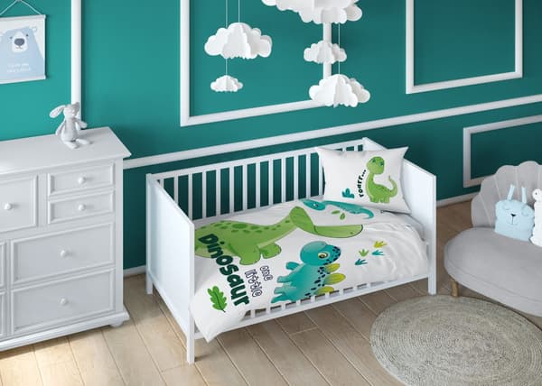 Vauvan vuodevaatesetti 90x120 Dino COTTON