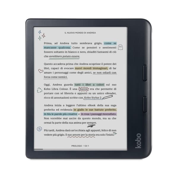 Kobo Libra Color 7" e-bogslæser, EInk Kaleido 3, 32GB