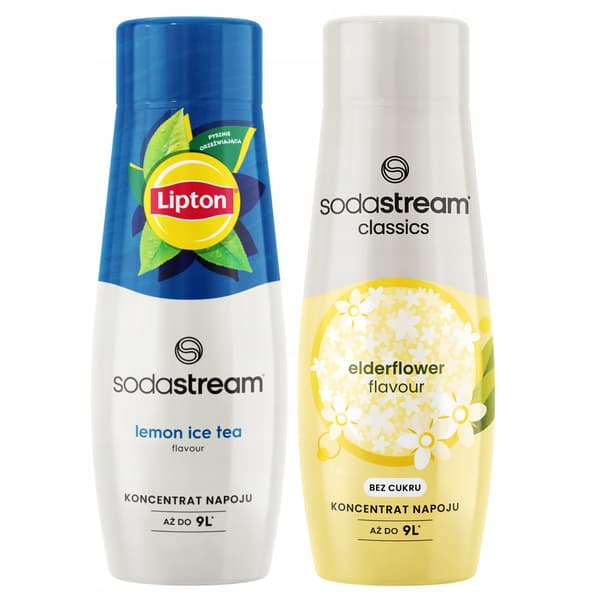 2 Sirupper SodaStream Citron Iste + Hyldeblomst Sukkerfri