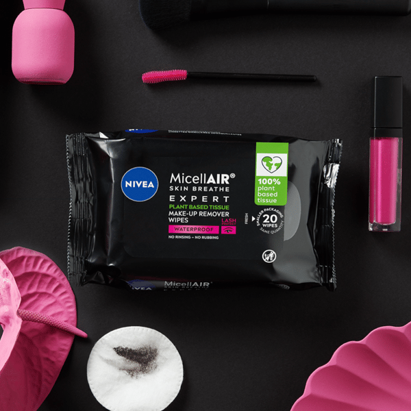 NIVEA Professionelle makeup-fjernerbørster - vandfast makeup 20 stk