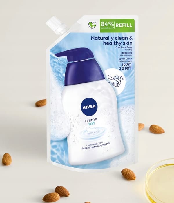 807017 NIVEA Creme Blød flydende cremesæbe - refill 500 ml
