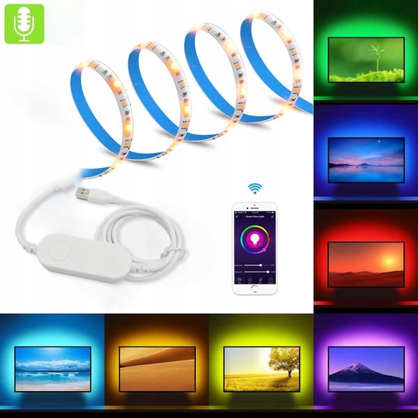 RGB LED-strimmel 5m WiFi-styring TUYA SMART