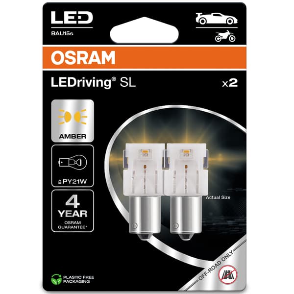 LED Premium Ny PY21W Amber EPACK