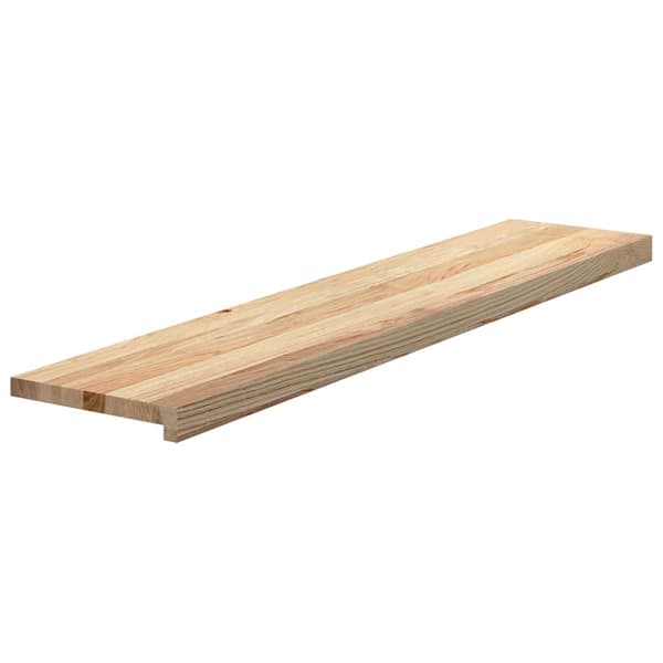 vidaXL trappetrin, 2 stk. ubehandlede, 120x25x2 cm massivt egetræ