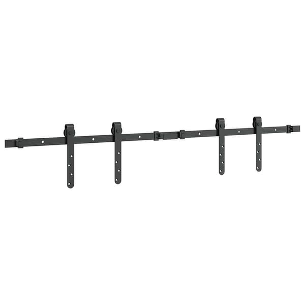 vidaXL Skjutdörrssystem för möbler, 122 cm, kolstål