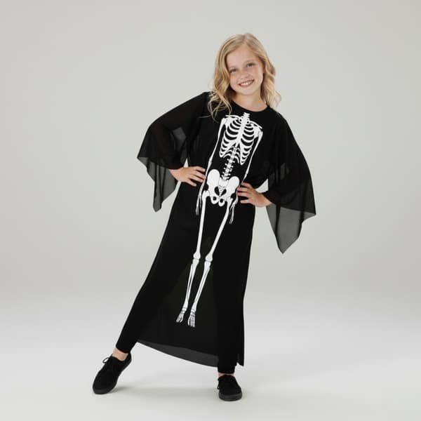 Halloween-kostym för barn skelett