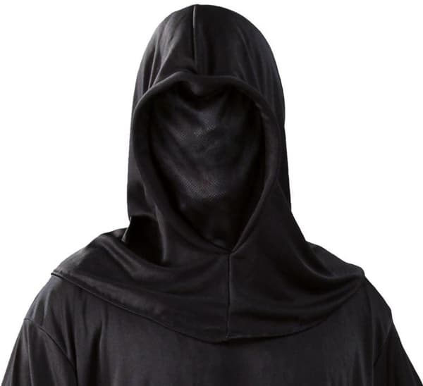 Musta huppunaamio Phantom Death Halloween