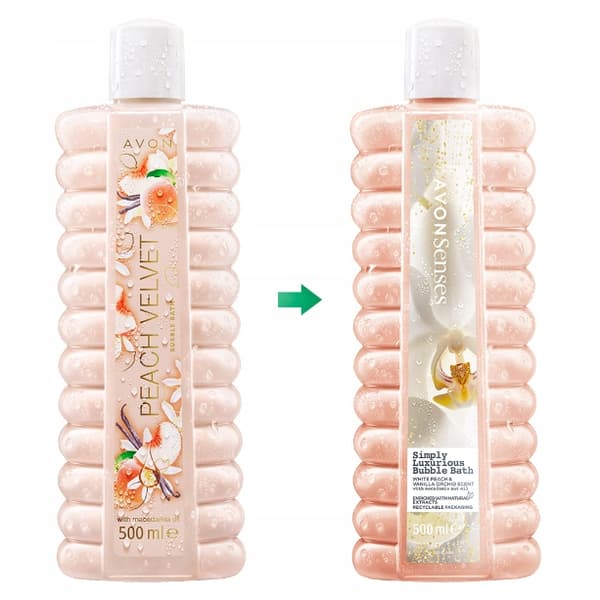 Avon - Simply Luxurious Peach & Vanilla Orchid -kylpyneste 500ml