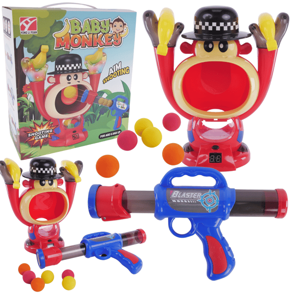 Sulten abe skyder målkugle pistol LED lys lyd