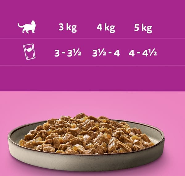 Vådfoder til katte WHISKAS Pure Delight Poultry Feast i gelé 40x85g