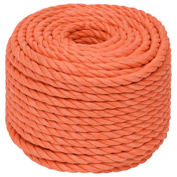 vidaXL Arbetsrep, Orange, 14 mm, 50 m, Polypropylen