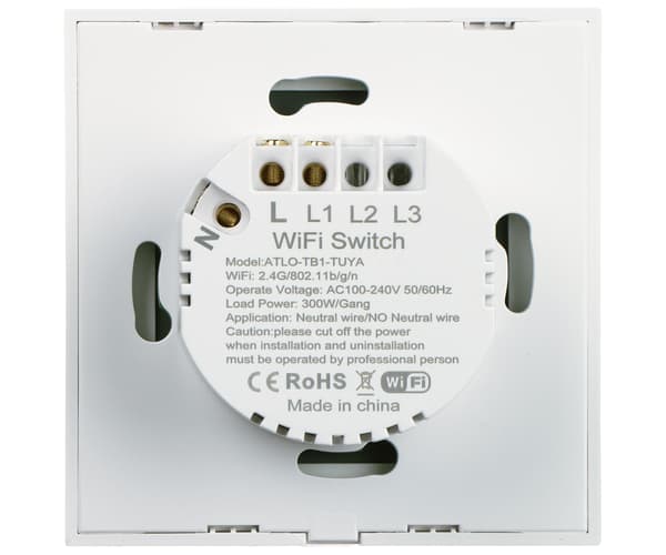 SMART TOUCH LIGHT SWITCH ATLO-TB1-TUYA Wi-Fi, Tuya Smart