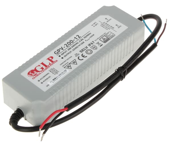 HAKKURIVIRTALÄHDE 12V/16A/GPV