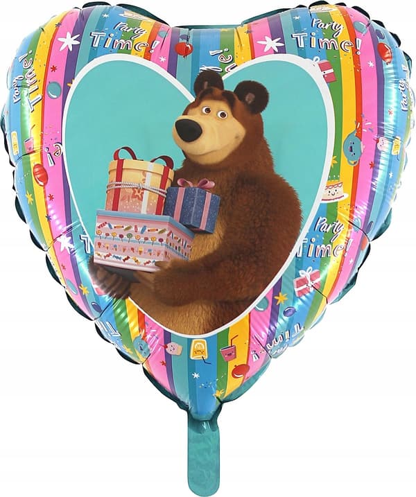 18'' Masha Bjørnen ballon, 1 stk.