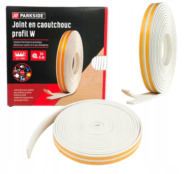 DUBBEL SKUMTÄTNING VIT PARKSIDE 2x5m