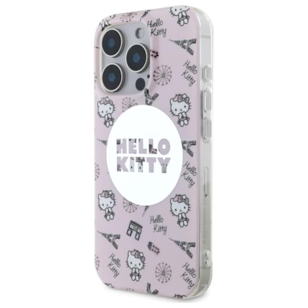 Hello Kitty IML Koko Paris MagSafe - iPhone 16 Pro -kotelo (Vaaleanpunainen)