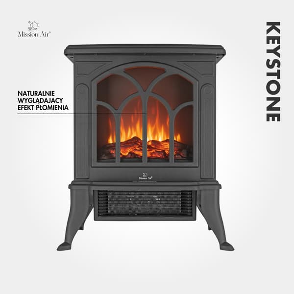 KEYSTONE ELEKTRISK KAMIN 1800W