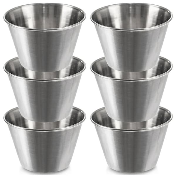 Stålsauceskål dippeskål 9,5 cm 240 ml 6 stk.