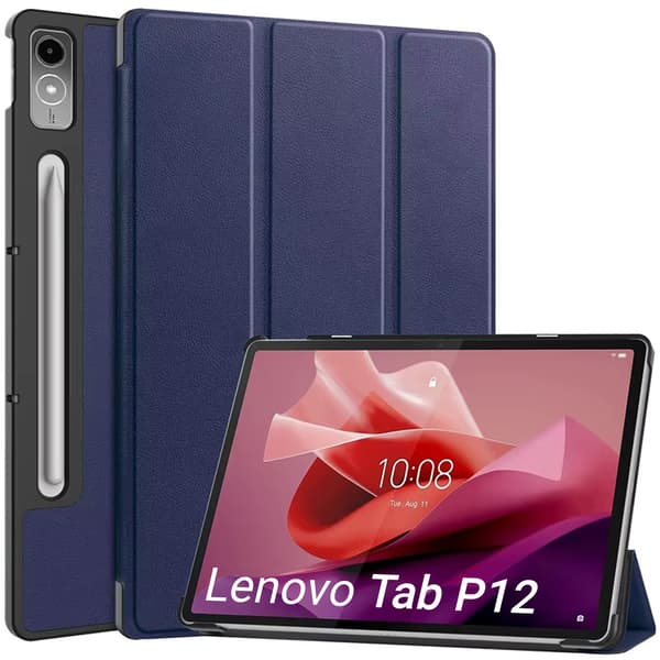 Smart fodral för Lenovo Tab P12 TB370 (marinblå)