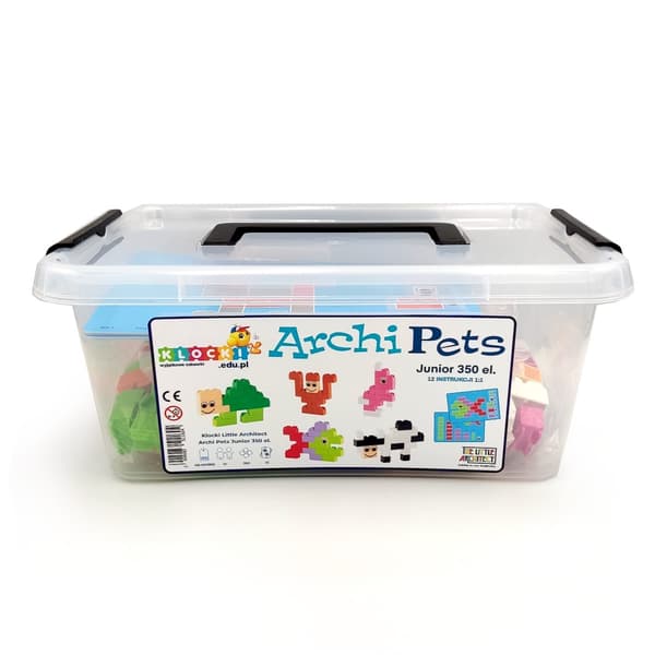 Little Architect pedagogiska klossar - Archi Pets Junior 350 bitar.