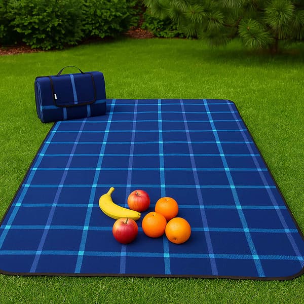 Isoleret, foldbart og vandtæt picnictæppe til stranden, 200x150