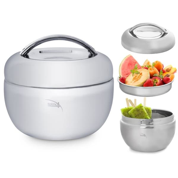 Stål frokost termos APPLE 1 liter