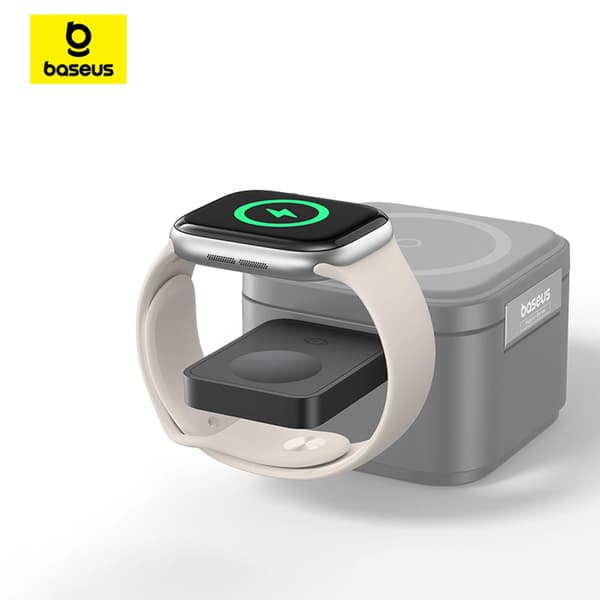 Baseus MagPro 2.5W Magnetisk Induktiv Oplader til Apple Watch - Sort