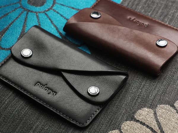 RETRO-lompakko kasviparkittua nahkaa, Nomad-ruskea