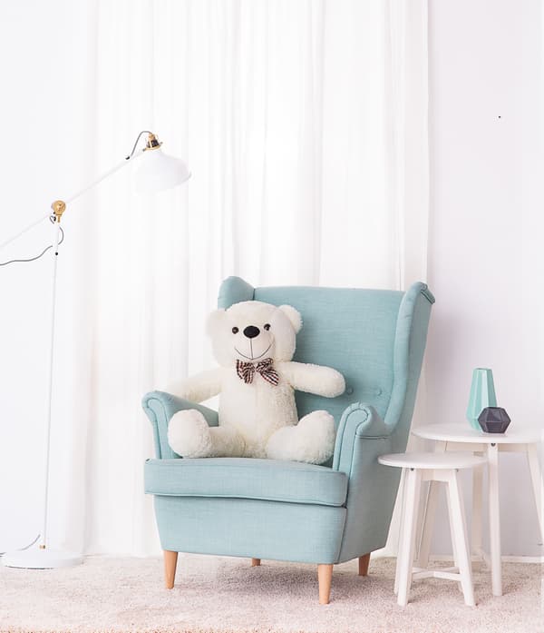 Teddy Classico 90cm - valkoinen