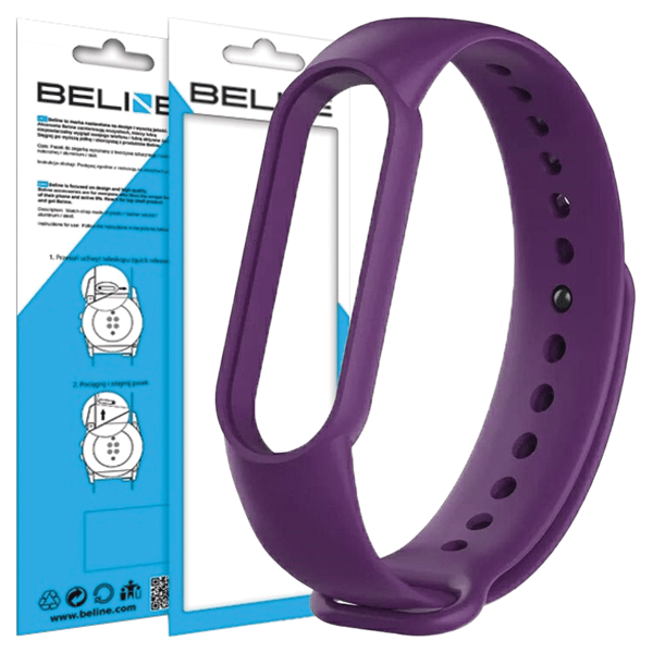 Beline Mi Band 7/6/5 rem lilla/lilla