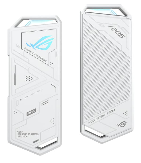ASUS ROG STRIX ARION Valkoinen kiintolevykotelo