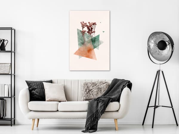Bild - Modernistisk blomma (1-delad) vertikal