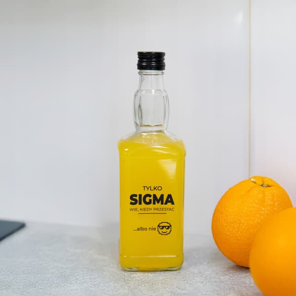 10x Daniel Glasflasker 500ml Til Alkohol Gave Med Tryk - Sigma