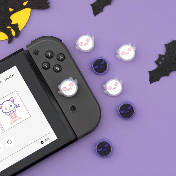 NINTENDO SWITCH LITE OLED-KNAPGUMMIER SILIKONE SPIRIT GUIDE x4