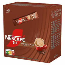 NESCAFÉ SNABBKAFFE BRUN SOCKER 3-I-1 28*16,5 G