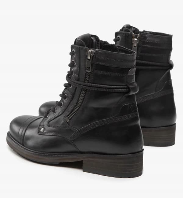 PEPE JEANS DAME SORTE ANKELSTØVLER 38 AWE
