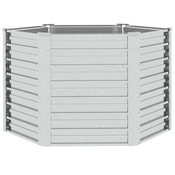 vidaXL højbedspotte 129x77 cm galvaniseret stål
