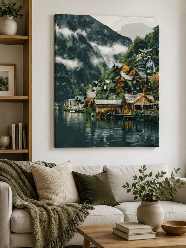 MÅLNING MED SIFFROR MED RAM Tavlor för målning - By 40x50 cm
