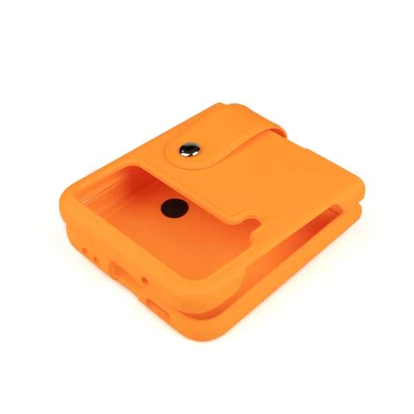 VIKBART SKAL TILL SAMSUNG GALAXY Z FLIP 4 ORANGE + HÅLLARE