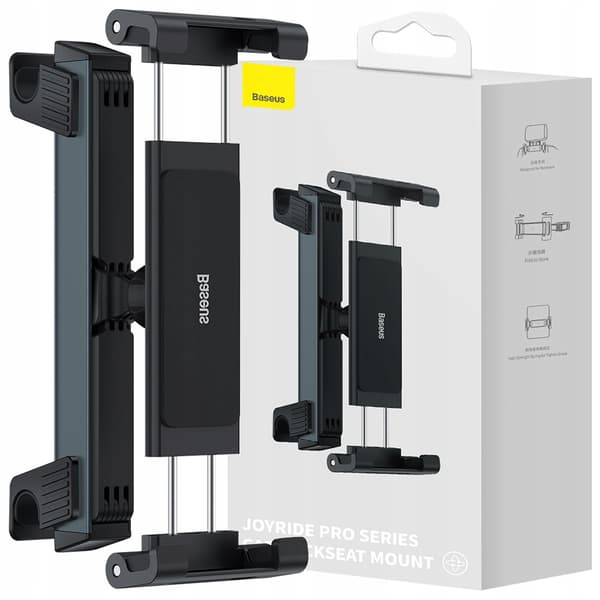 Baseus JoyRide Pro auton niskatukeen kiinnitettävä tablettiteline (musta)