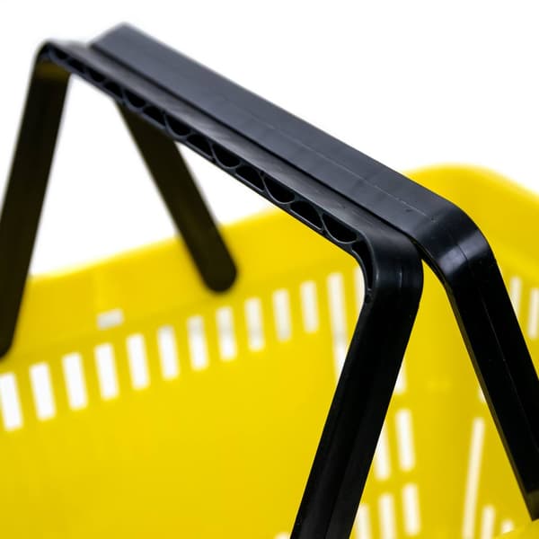Shoppingkorg 22L gul 30x22x43cm 10-pack