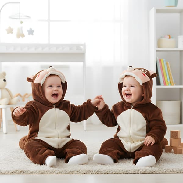 Onesie-pyjama-asu oravavauvalle 80: 71-79 cm