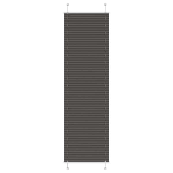 vidaXL plissegardin sort 55x200 cm stofbredde 54,4 cm