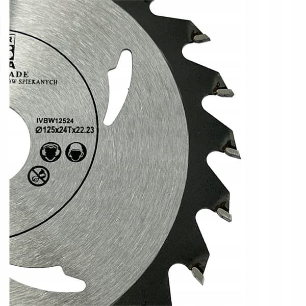 Karbidsågblad för trä 125 mm x 22,2 x 24T karbid